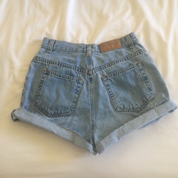 vintage high waisted denim shorts - Picture 4 of 5